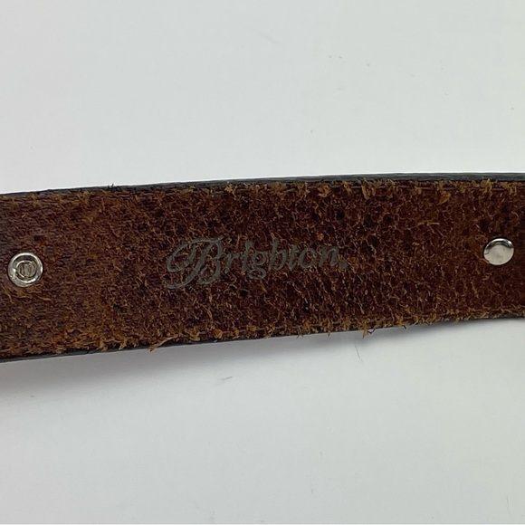 Brighton Leather Belt with Silver Hardware - Picture 8 of 12